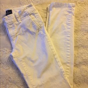 White khaki American eagle pants.